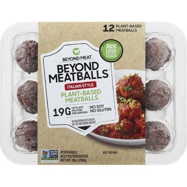 Beyond Meat Beyond Meatballs Meatballs, Plant-Based, Italian Style - 12 meatballs, 10 oz