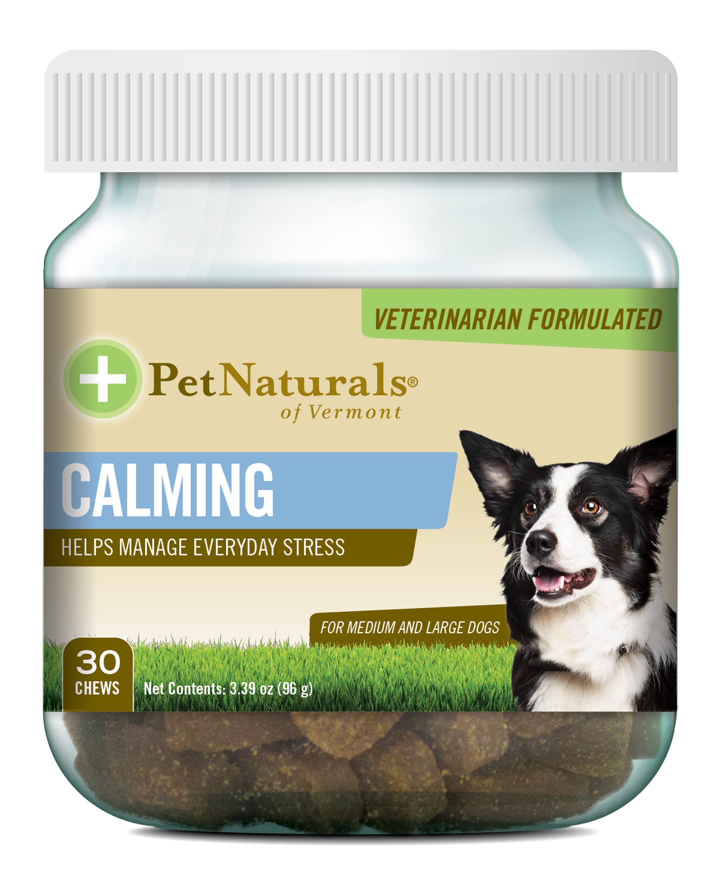 Pet Naturals of Vermont Calming Dog Chews for Medium & Large Dogs, 30 Count