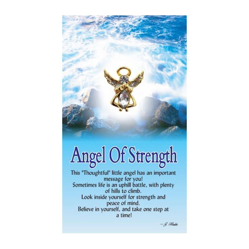Thoughtful Little Angels 1130 Angel of Strength Pin, Adult Unisex, Grey Type