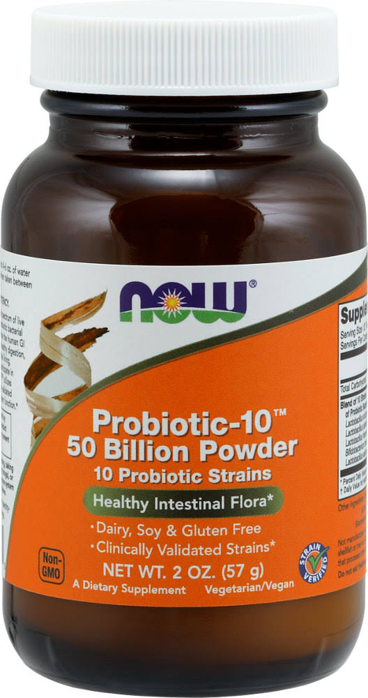 Now Probiotic-10 50 Billion Powder Dietary Supplement - 57g