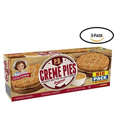 Little Debbie PB Peanut Butter Creme Pies 6 Count 18.39 Oz