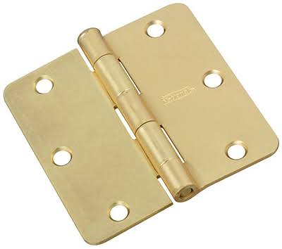 National Hardware 830229 Door Hinge - Satin Brass, 3"