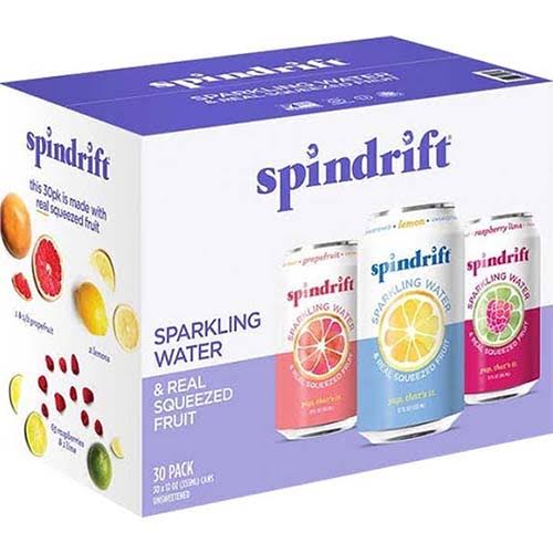 Spindrift Spiked - Hard Seltzer Variety Pack (12 Pack 12oz cans)