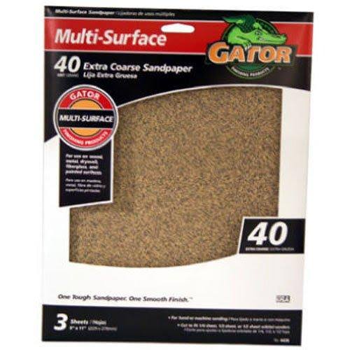 Ali Industries Multi-Surface Assorted Sandpaper - 5 Sheets, 9"x11"