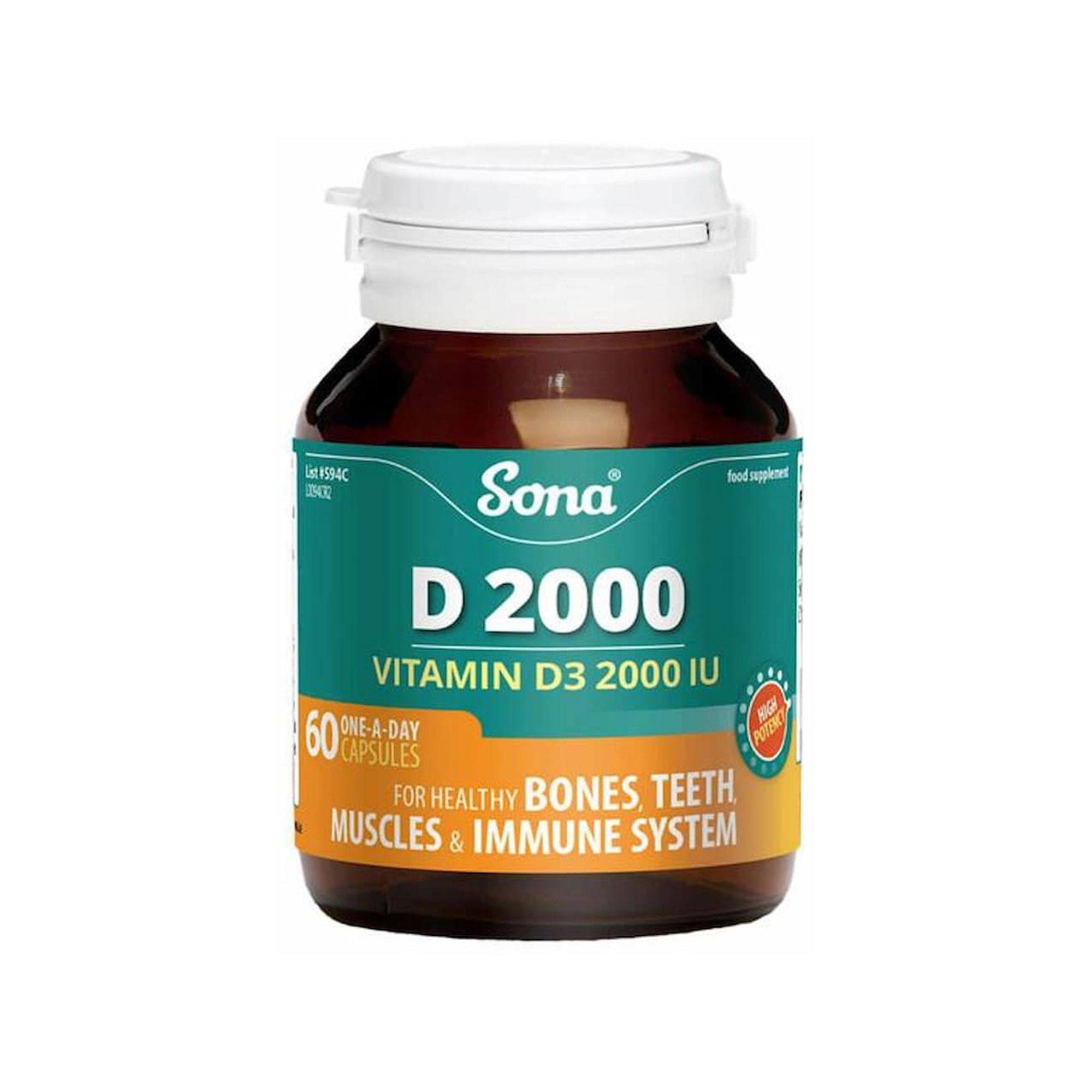 Sona Vitamin D 2000 60 Capsules