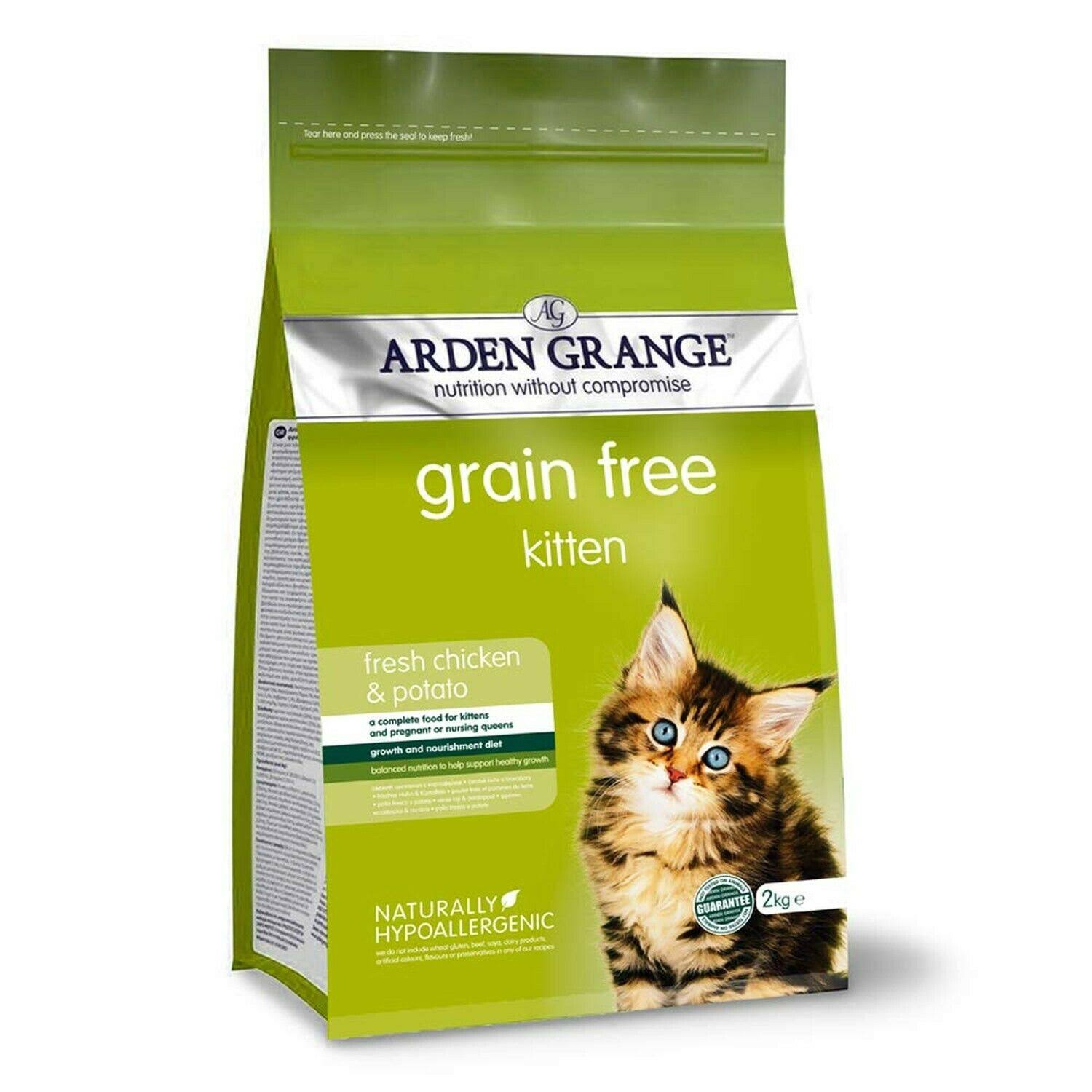 Arden Grange Fresh Chicken and Potato Pet Kitten Food - 2kg