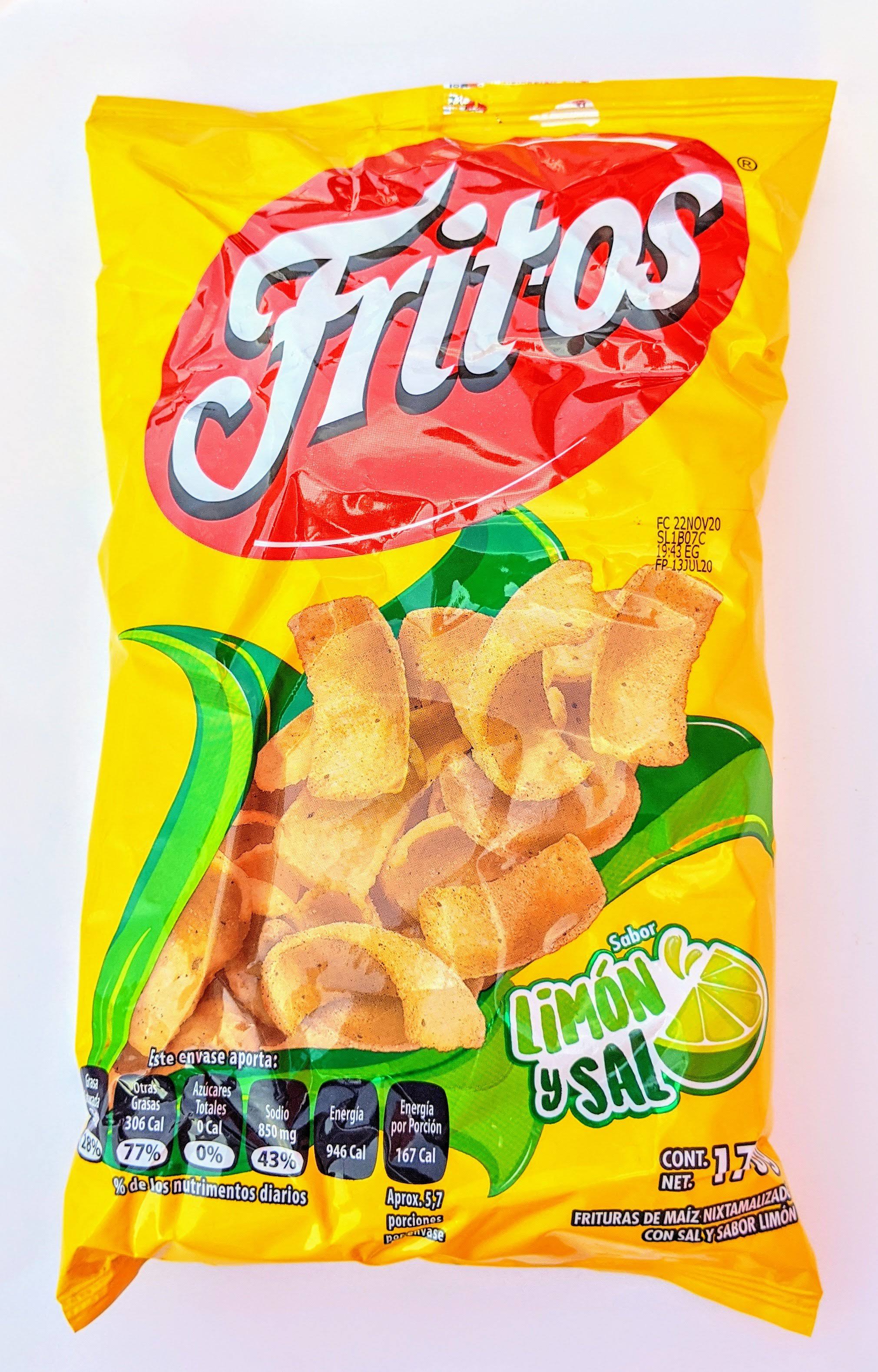 Fritos Sabritas Limon and Salt Snack - 180 Grams - Superfood Marketplace - Delivered by Mercato