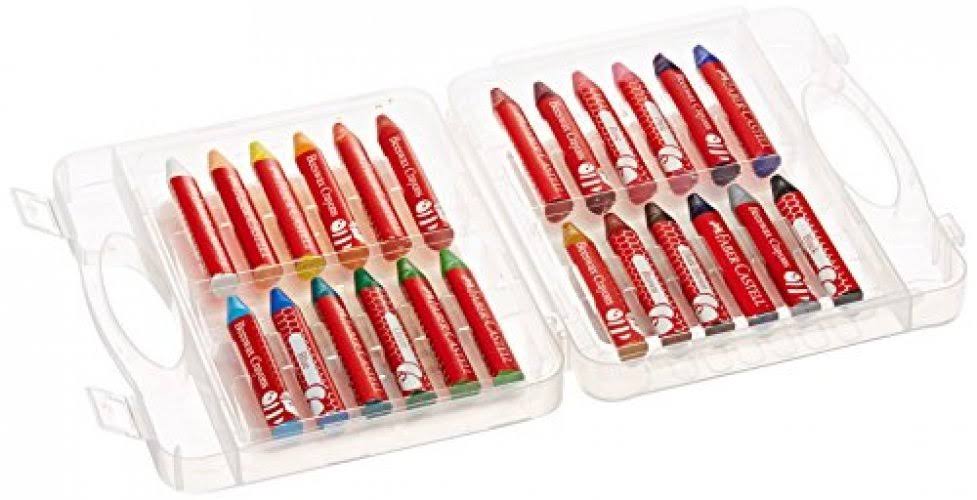 Faber-Castell Brilliant Beeswax Crayons in Storage Case - 24 Pack