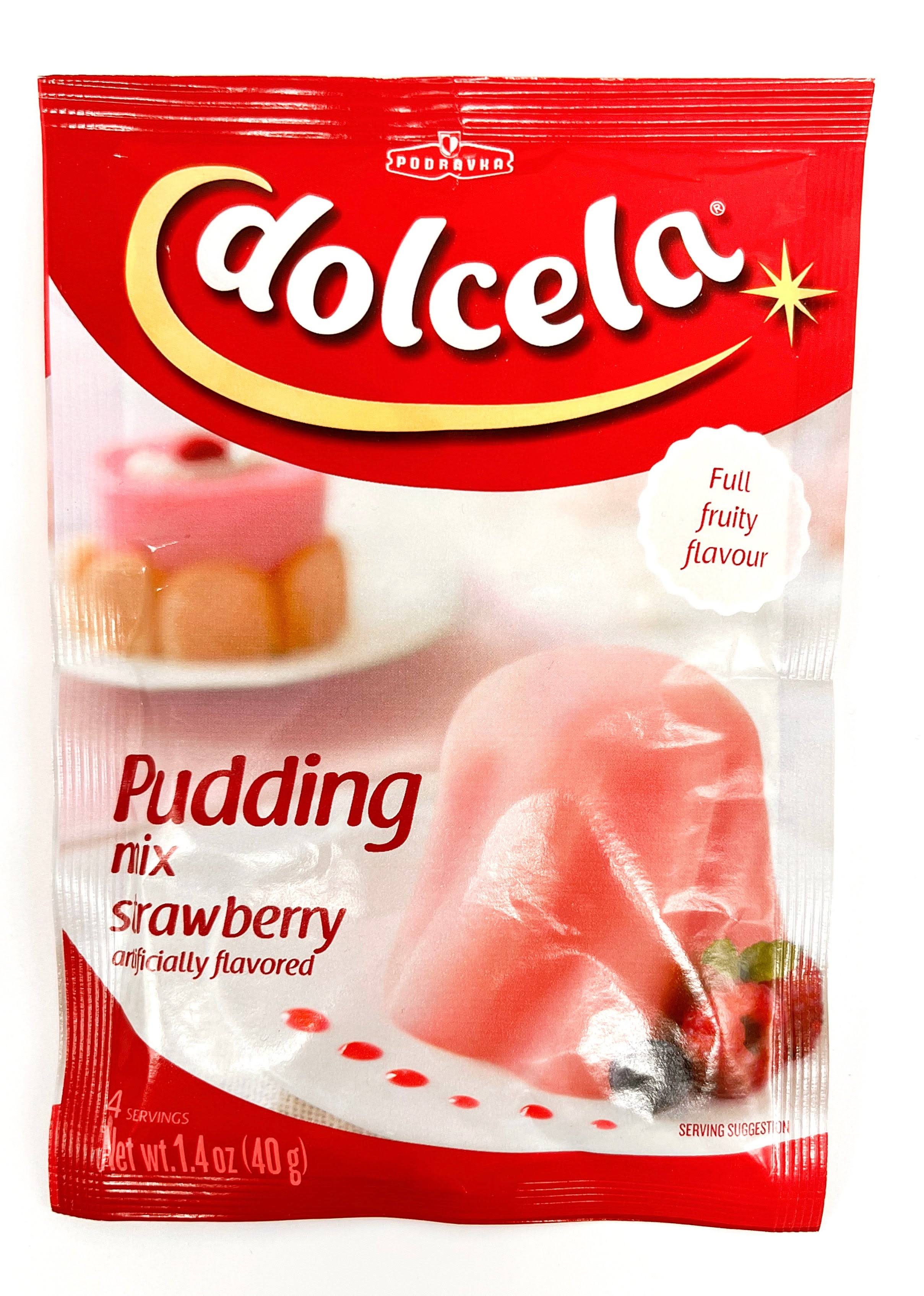 Dolcela Pudding Powder - Strawberry, 1.4oz