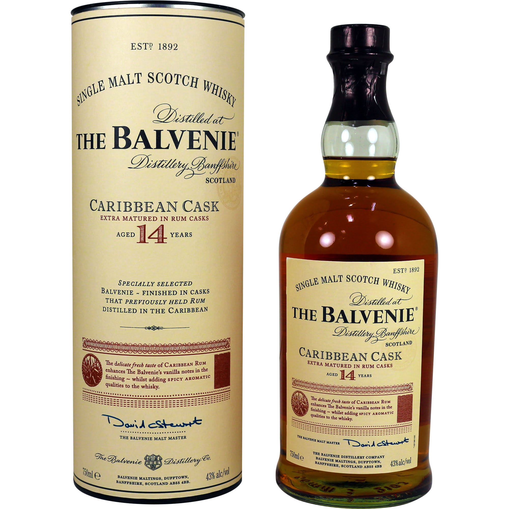 The Balvenie Caribbean Cask Scotch Whisky - 750ml