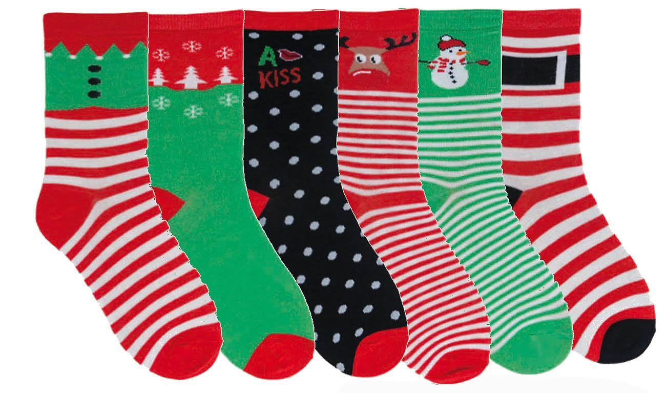 RJM Ladies Novelty Festive Xmas Christmas Gift Socks Size 4/7