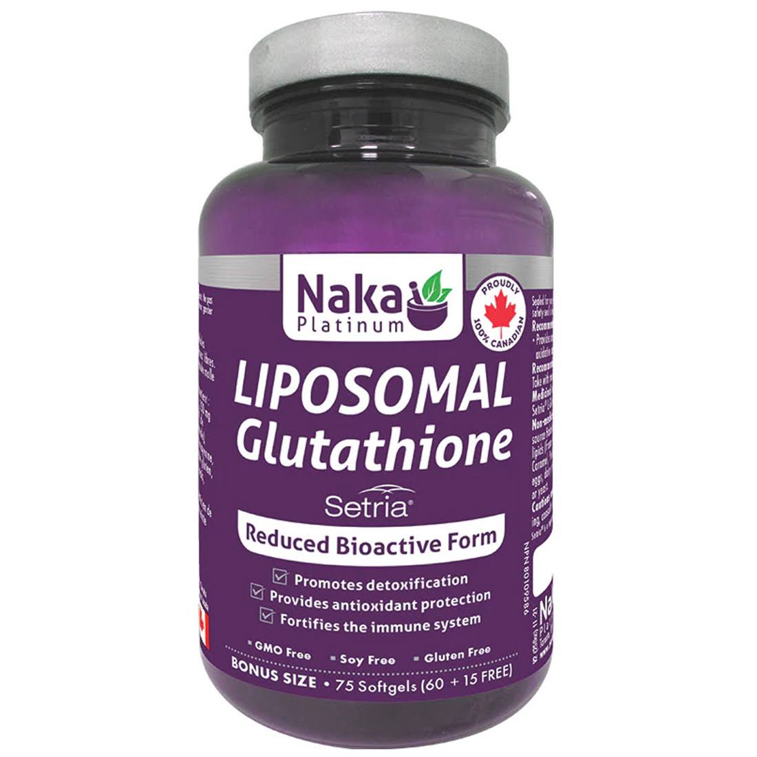 Naka Platinum Liposomal Glutathione 75 Softgels