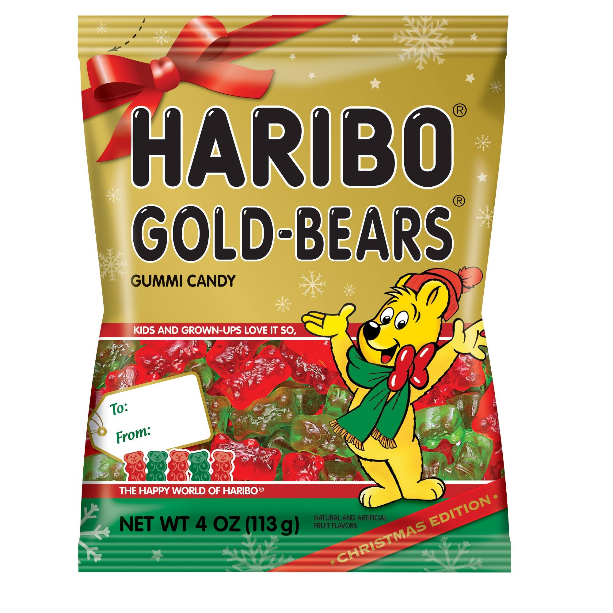 Haribo Goldbears Gummi Candy, Raspberry, Strawberry, Share Size - 4 oz