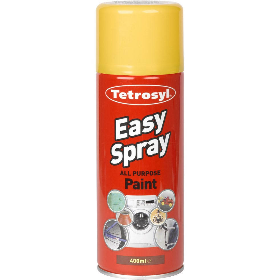 Tetrosyl Easy Spray All Purpose Paint - Yellow, 400ml