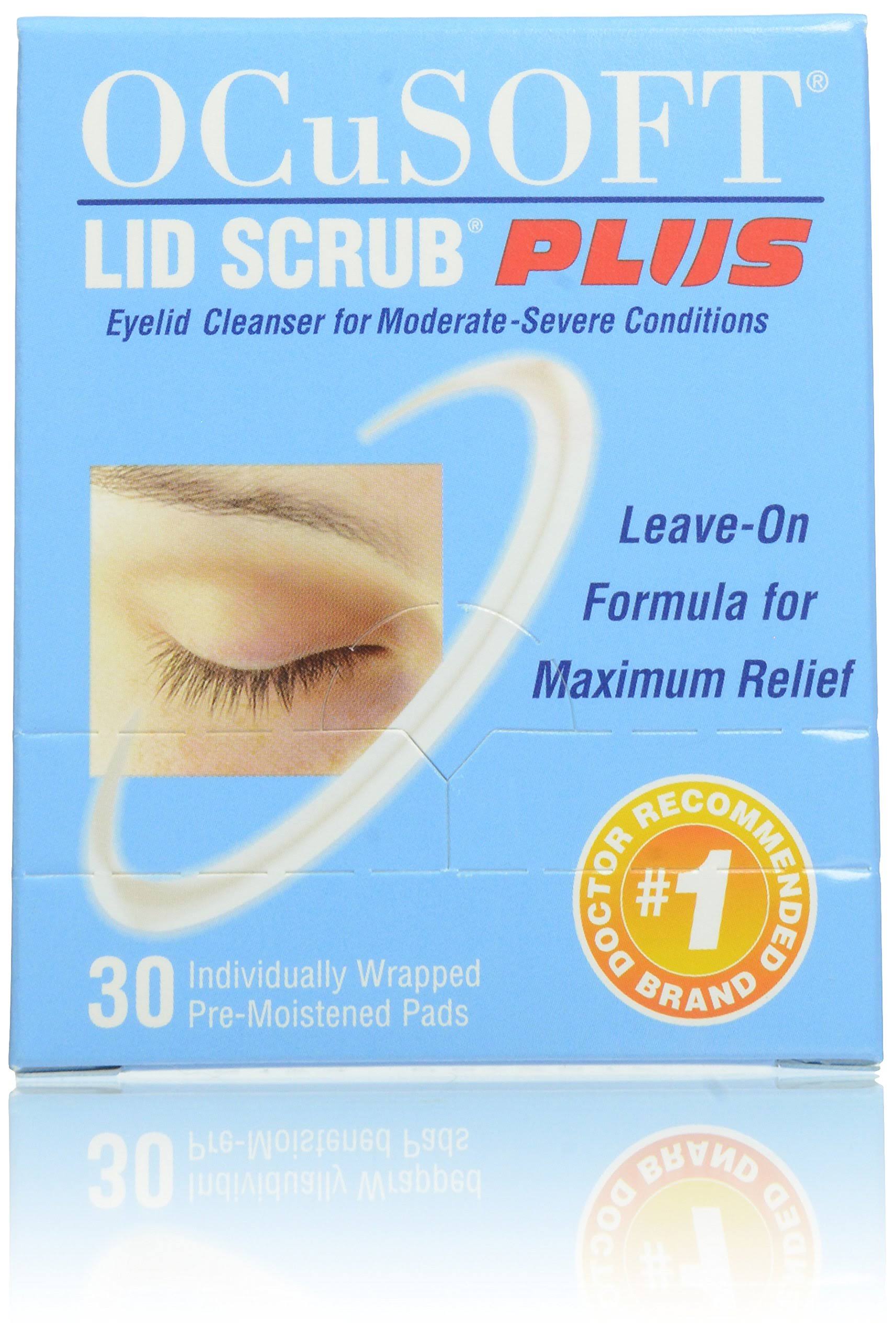 Ocusoft Lid Scrub Plus Formula Eyelid Cleansing Pads, Extra Strength - 30 count