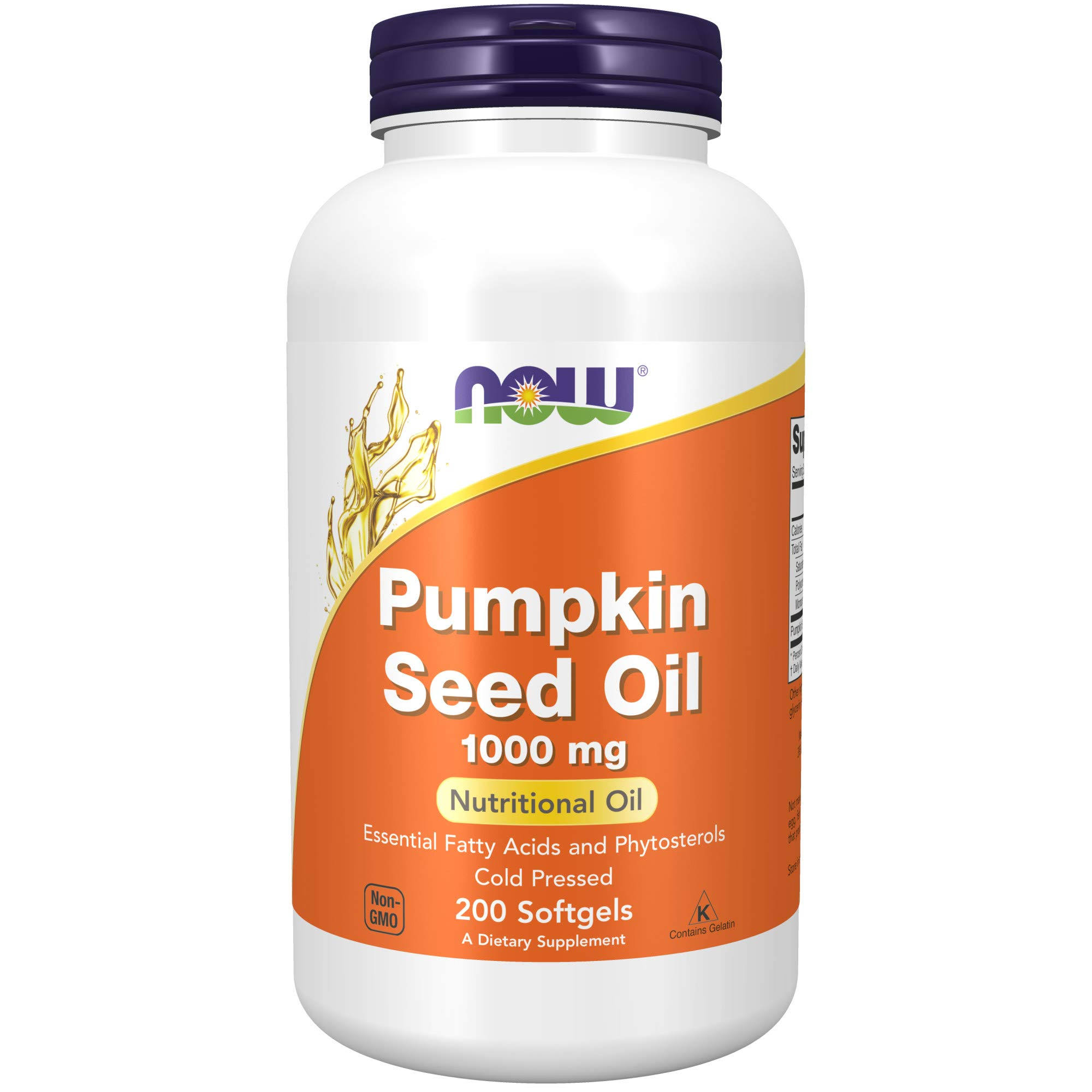 Now Foods Pumpkin Seed Oil 1000 mg - 200 Softgels