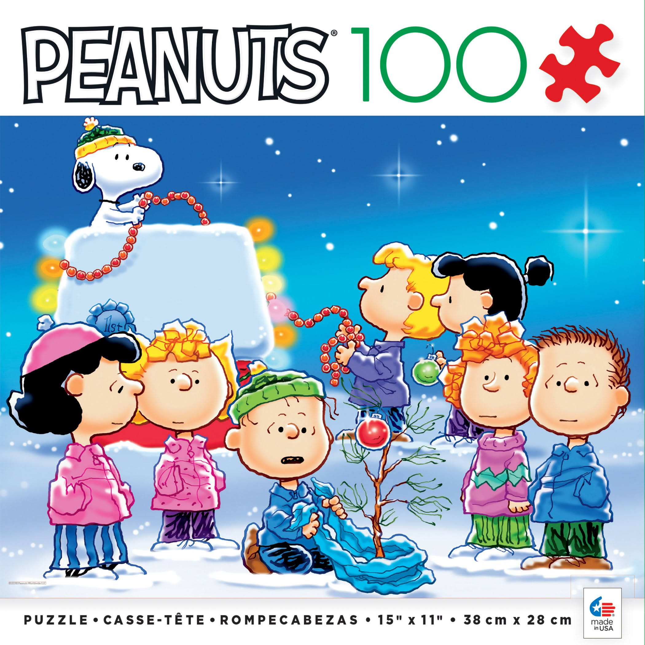 Ceaco Peanuts Festive Fun Puzzle, 100 Piece