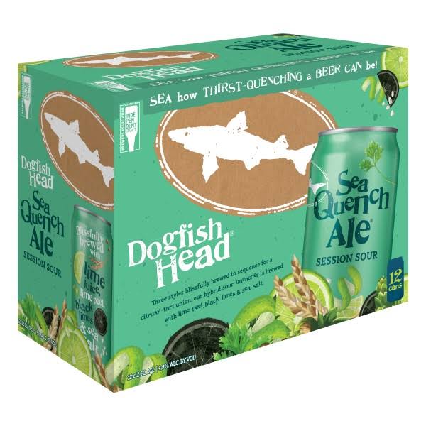 Dogfish Head Beer Sea Quench Ale - Session Sour, 12oz, 6pk