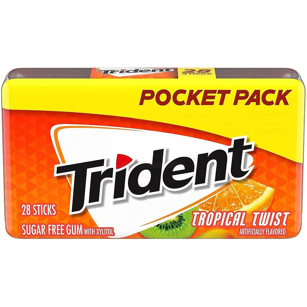 Trident Tropical Pocket Gum Pack, 1 EA