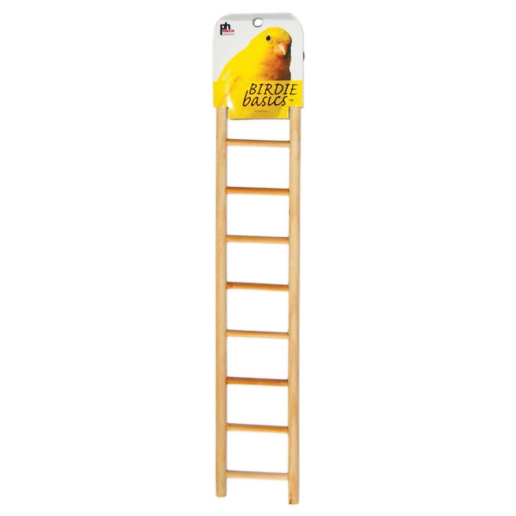 Prevue Pet Products BPV385 Birdie Basics 9-Step Wood Ladder for Bird - 14-1/2"
