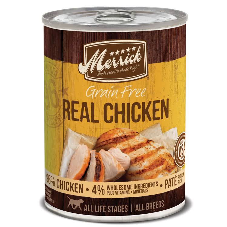 Merrick Grain Free Real Chicken Dog Food [12x360g]