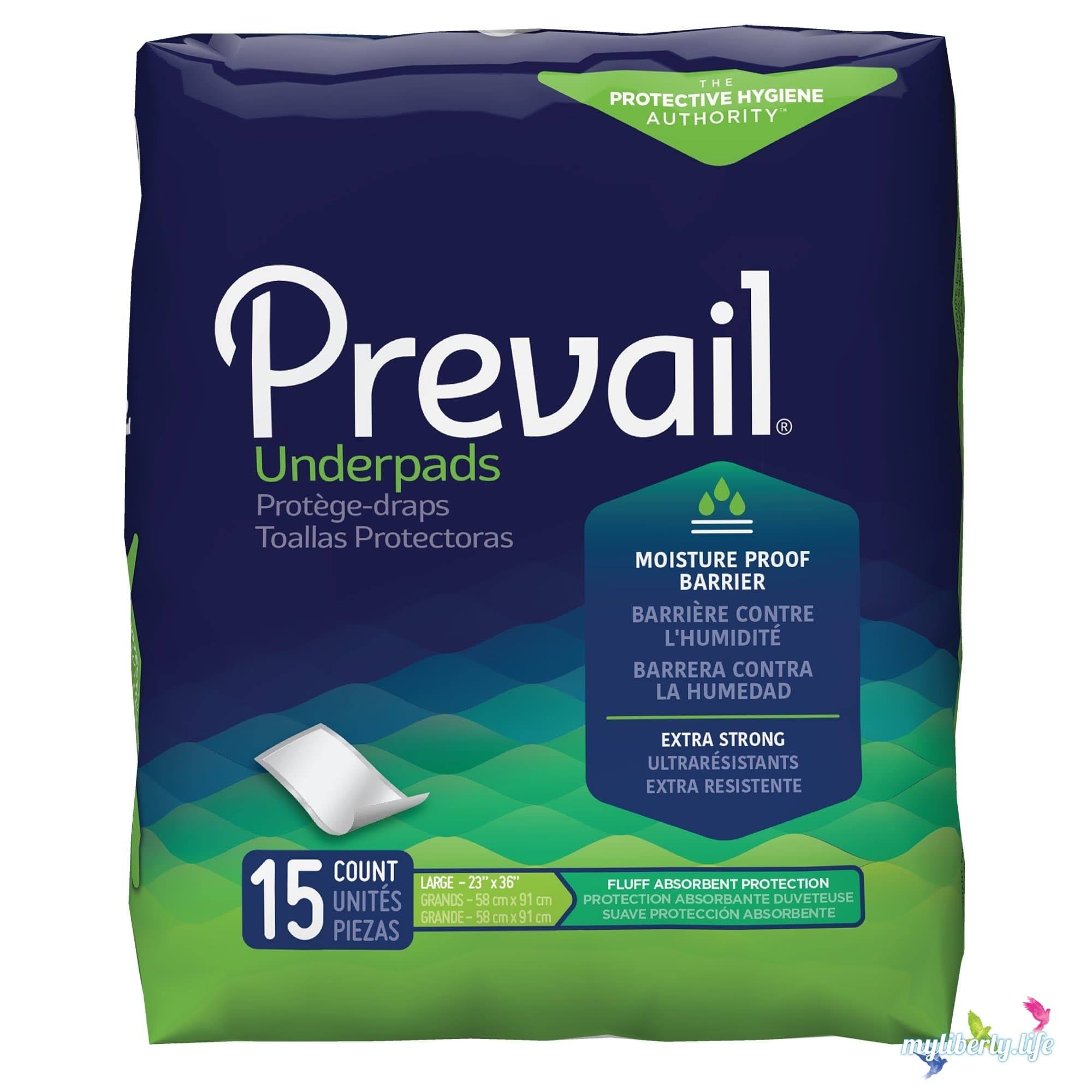 Prevail Underpads - 15 Large Underpads