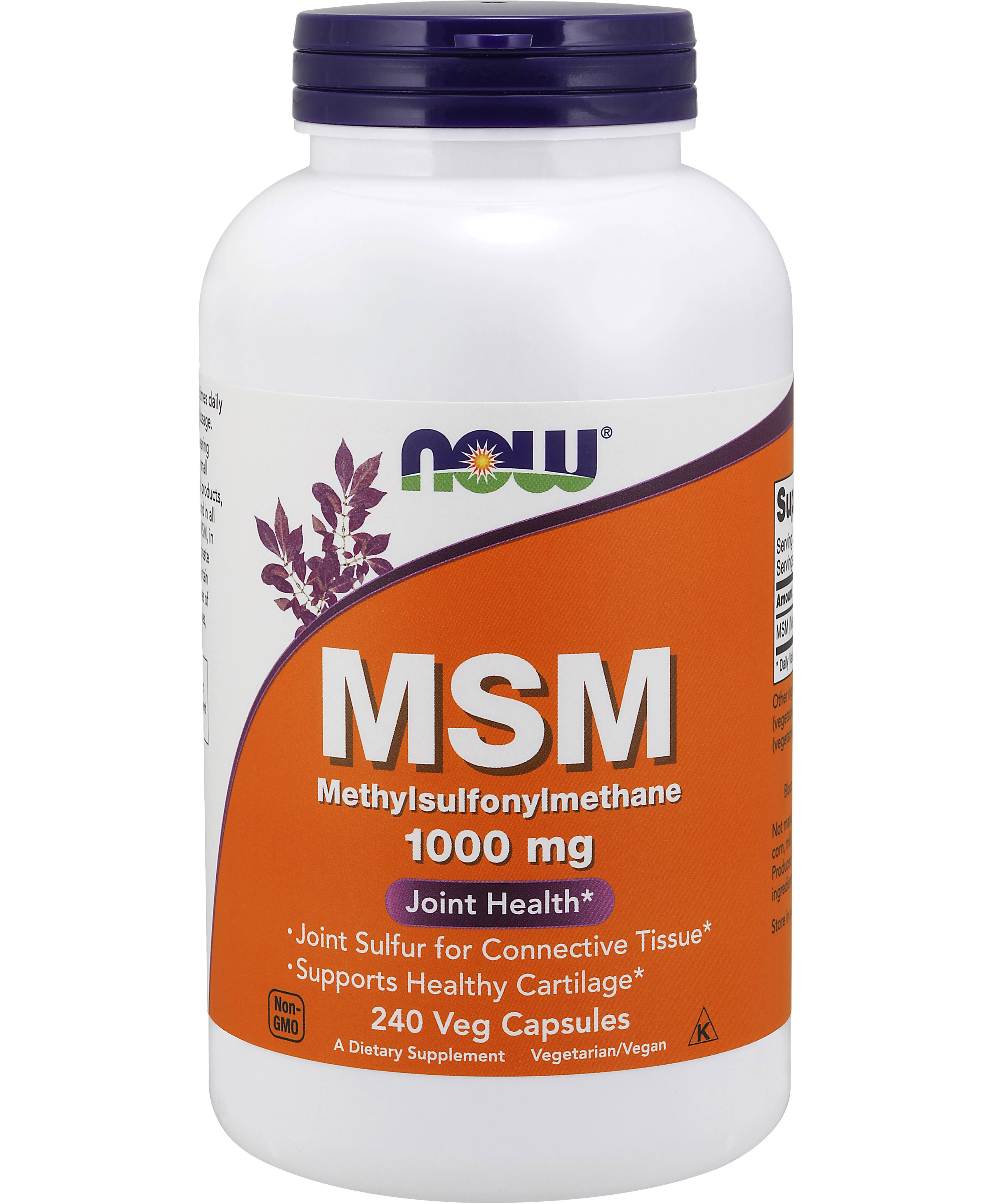 Now Foods Msm 1000mg Capsules - 240 Pack
