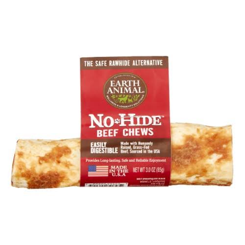 Earth Animal No-Hide Chews for Dog, Beef - 3 oz stick