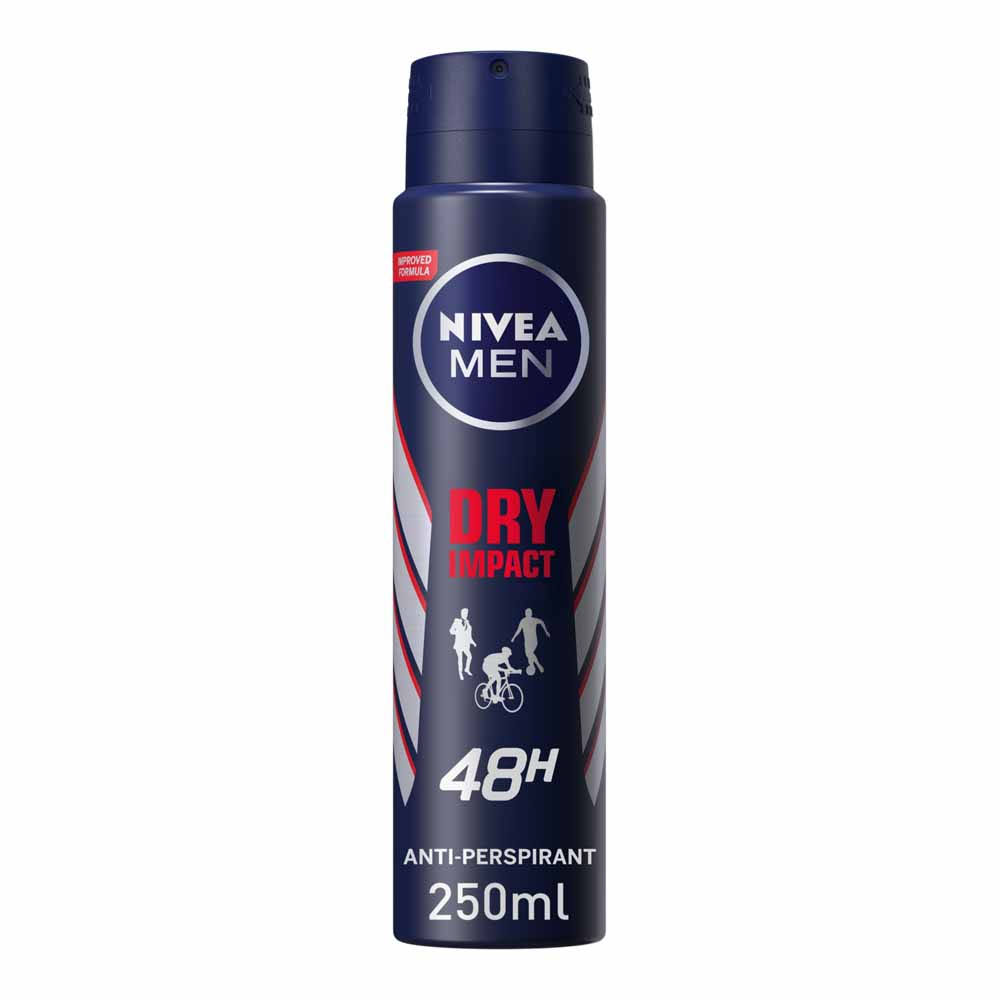 Nivea Men Dry Impact Anti-Perspirant Deodorant Spray - 250ml
