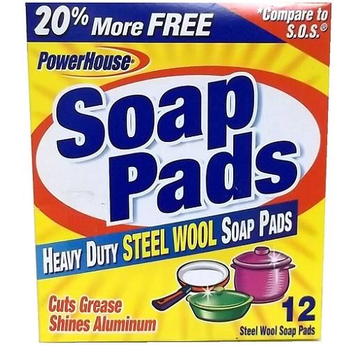 Personal Care Products Steel Wool Soap Pad - 12ct