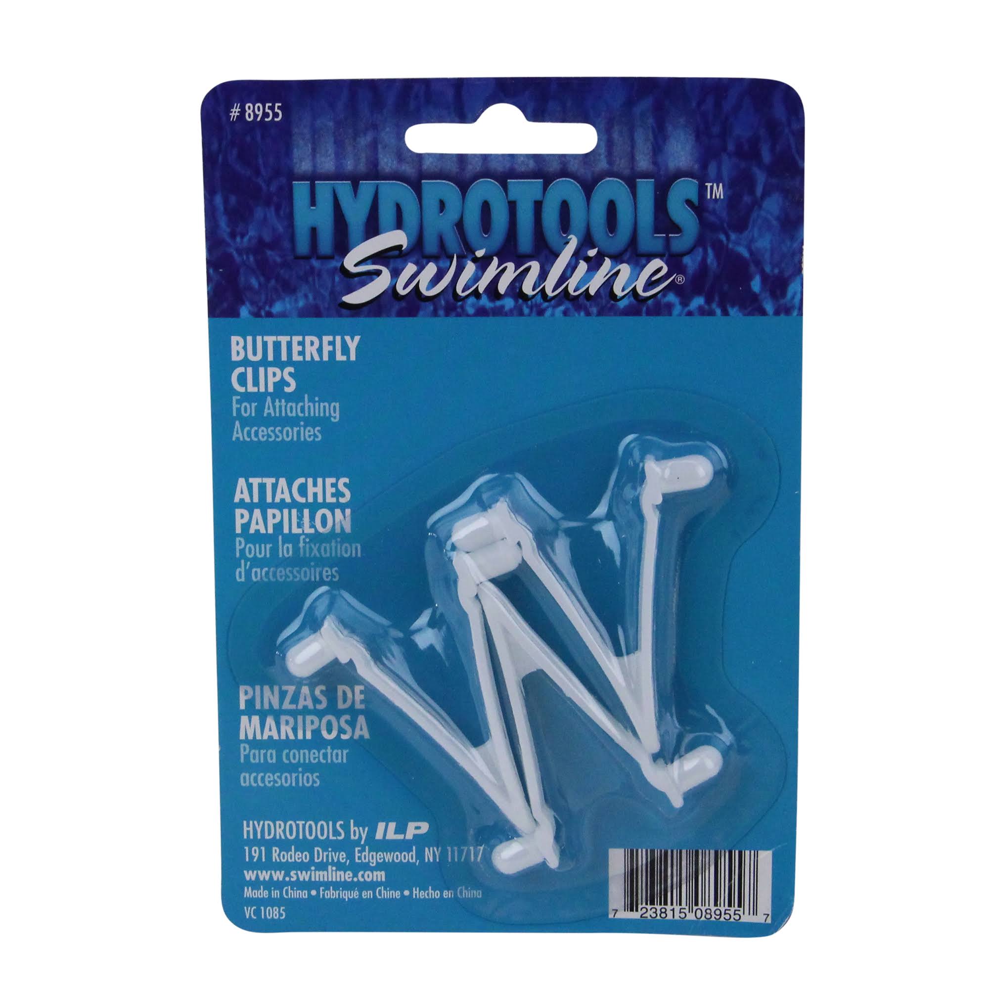 Hydrotools Swimline Butterfly 3 x Wish Bone Clips For Swimming Pool/Spa