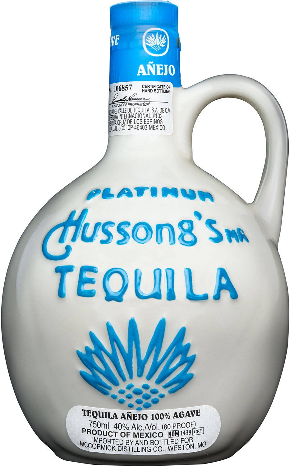 Hussong's Platinum Anejo Tequila (750ml)