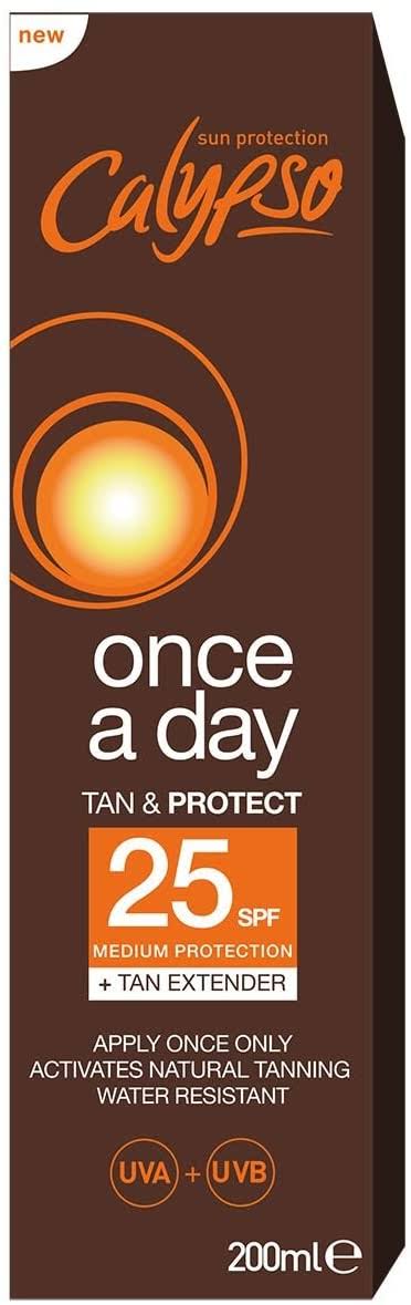 Calypso Once A Day Tan & Protect SPF25 + Tan Extender 200ml