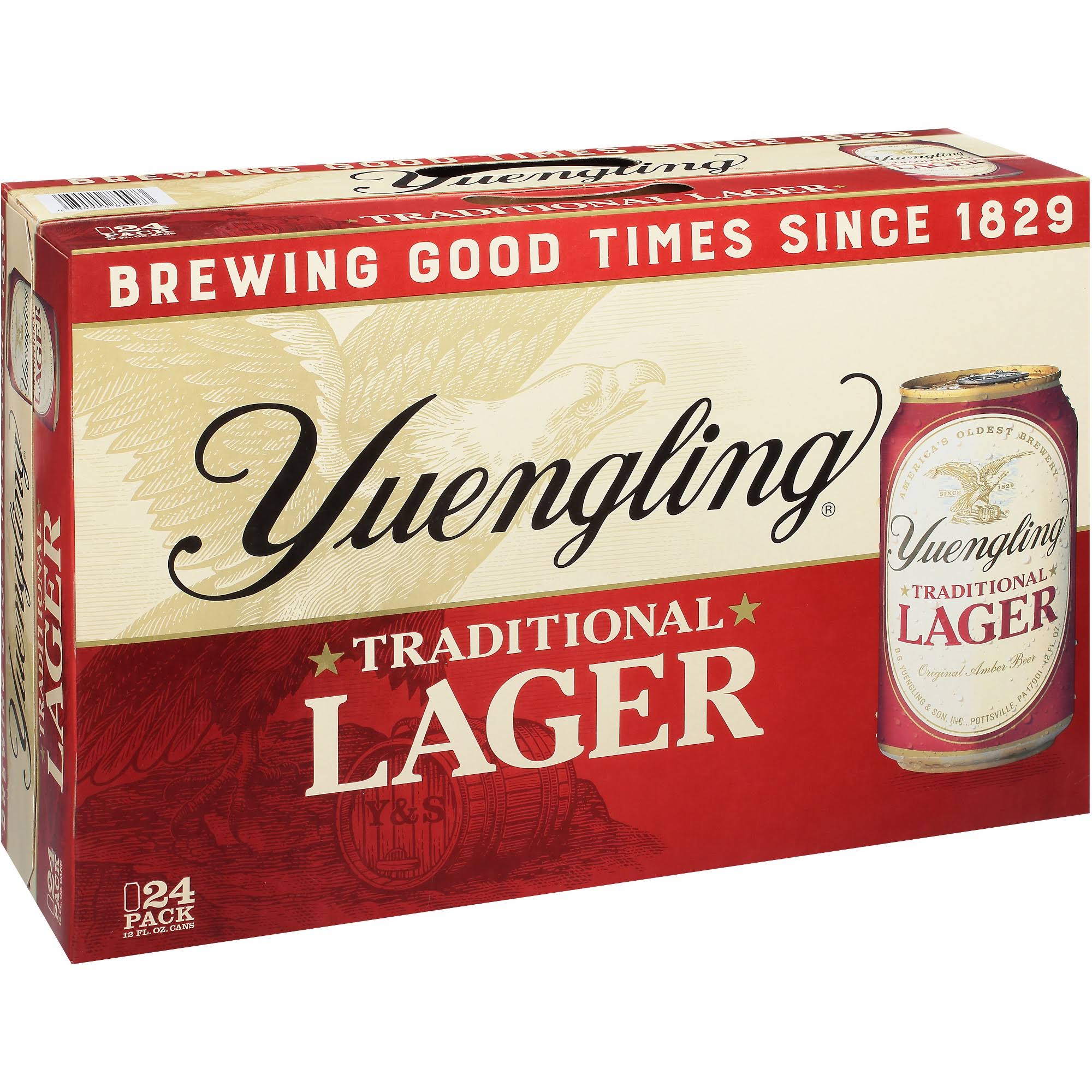 Yuengling Traditional Original Amber Lager - 24 Cans