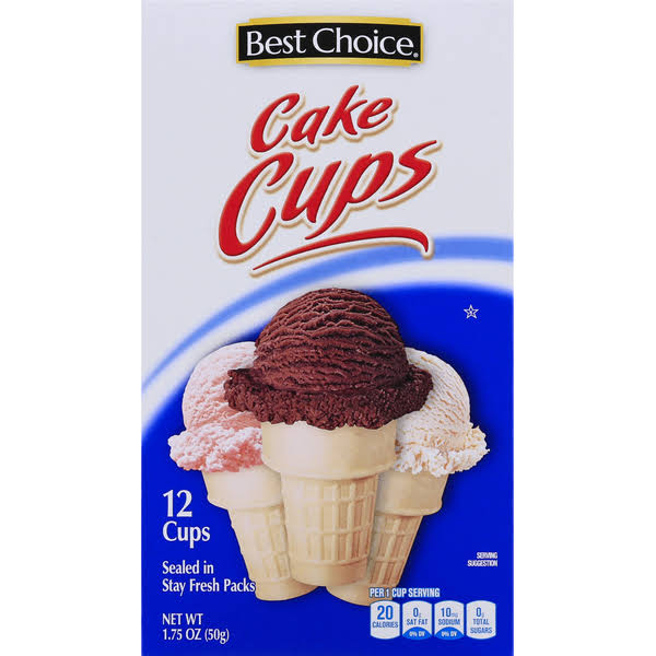 Best Choice Cake Cups - 12 cups, 1.75 oz