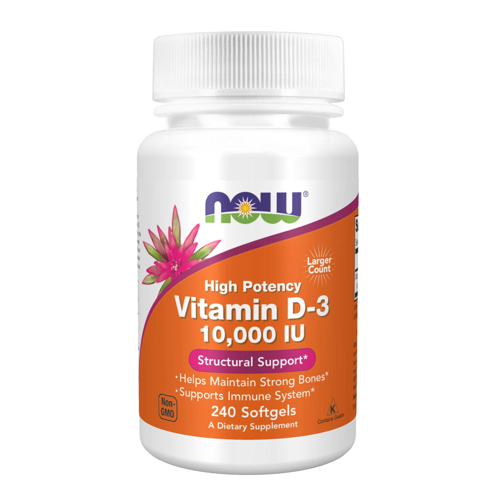Now - Vitamin D-3 10,000 IU - 240 Softgels