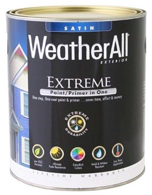 WeatherAll Extreme Exterior Paint & Primer in One - Neutral Base Satin, 1qt