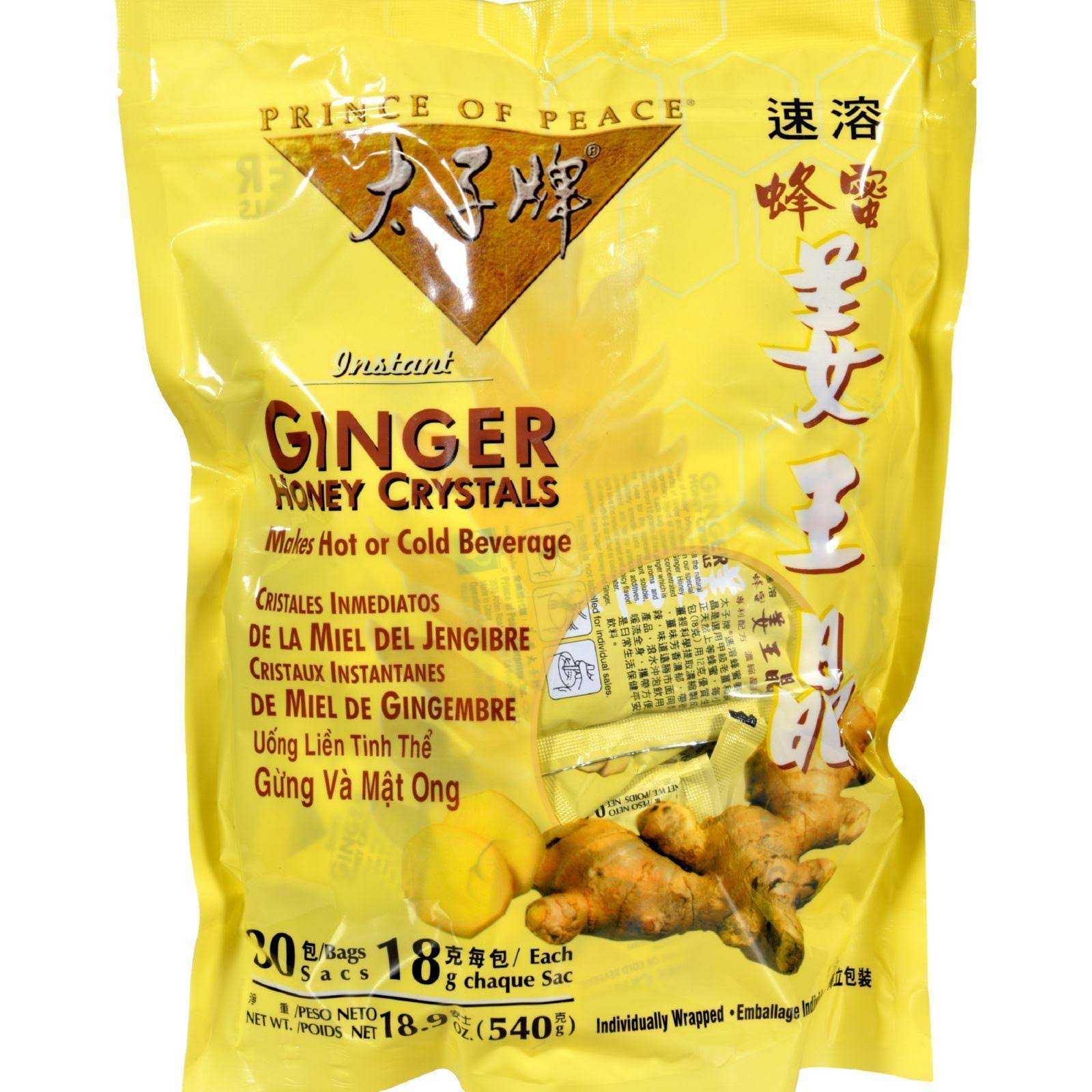 Prince of Peace Ginger Honey Crystals - 30 Packet, 540g