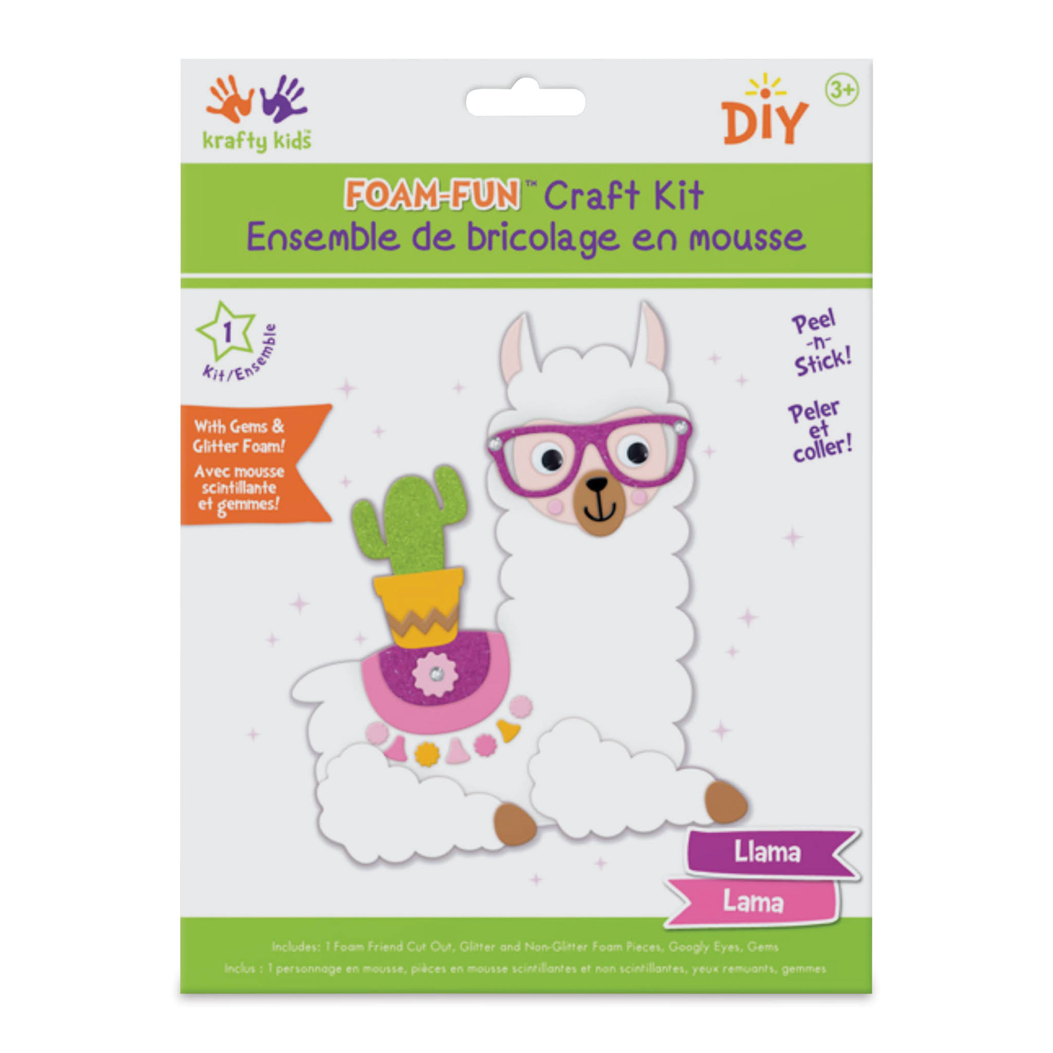 Krafty Kids Foam-Fun Craft Pal Kit - Llama