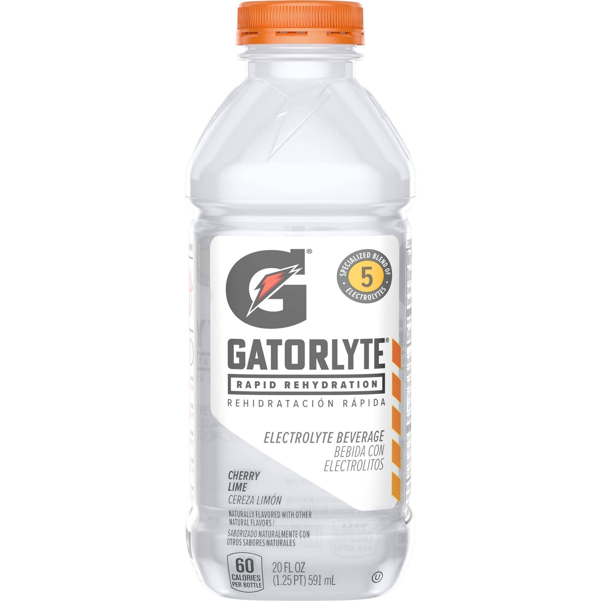 Gatorade Gatorlyte Electrolyte Beverage, Rapid Rehydration, Cherry Lime - 20 fl oz