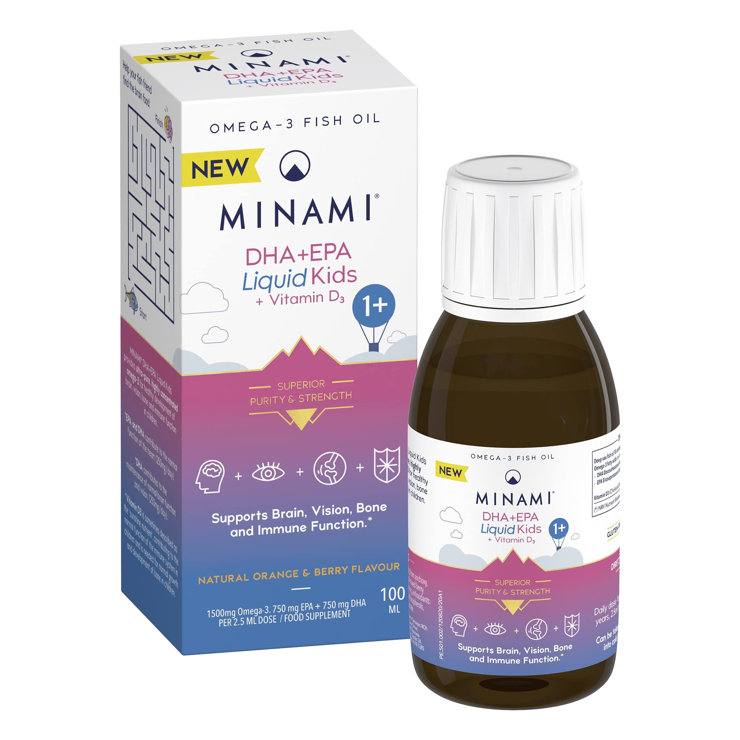 MINAMI DHA+EPA Liquid Kids + Vitamin D3 - 100ml