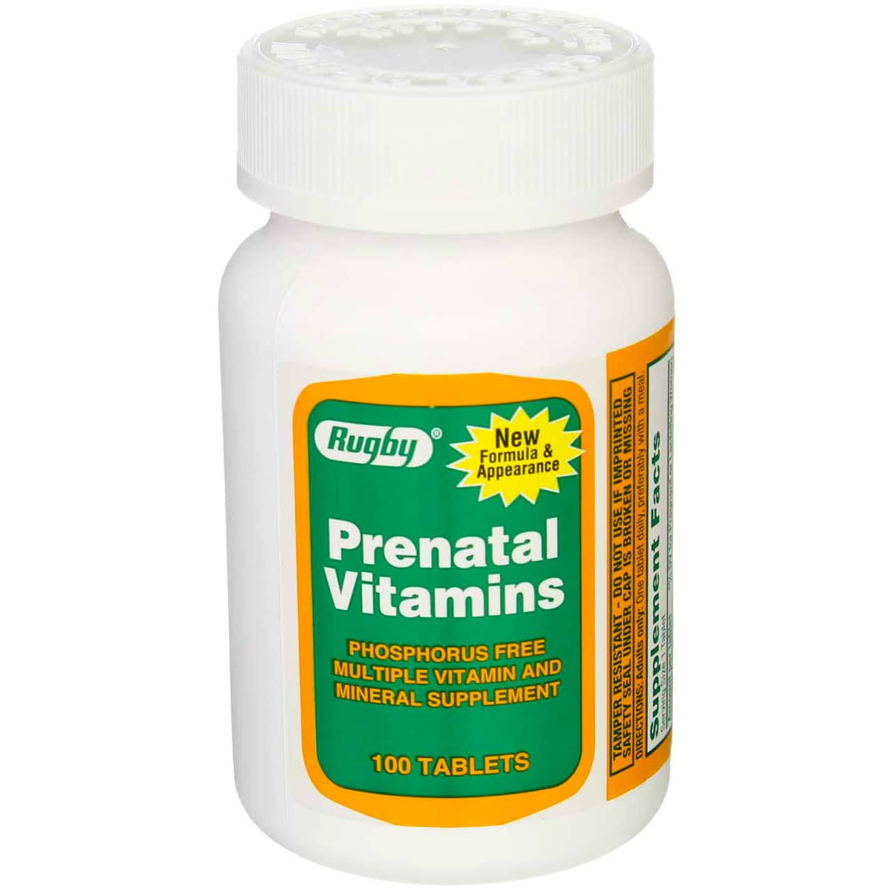 Rugby Prenavite Prenatal Vitamins - 100 Tablets