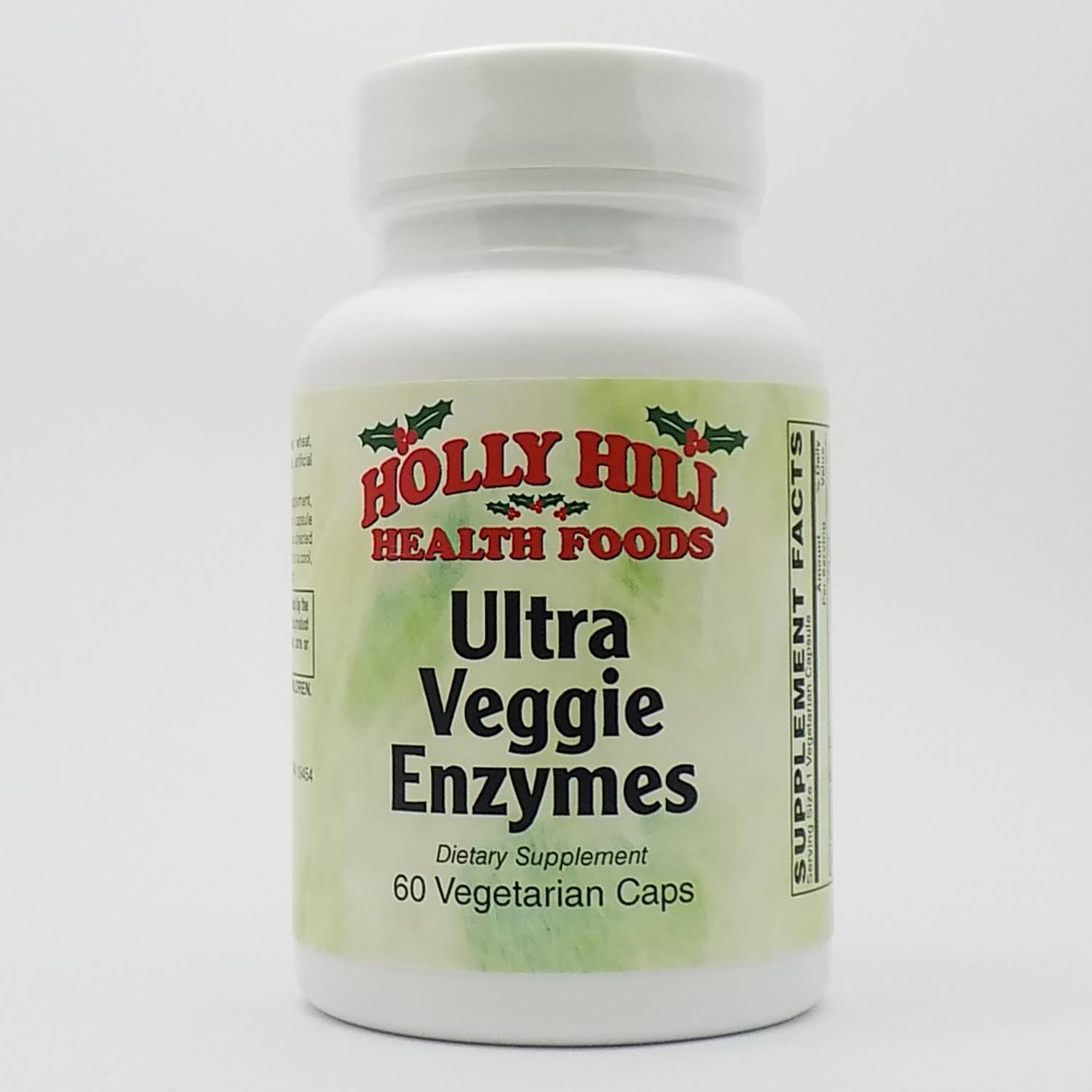 Holly Hill Health Foods, Ultra Veggie Enzymes, 60 Vegetarian Capsules