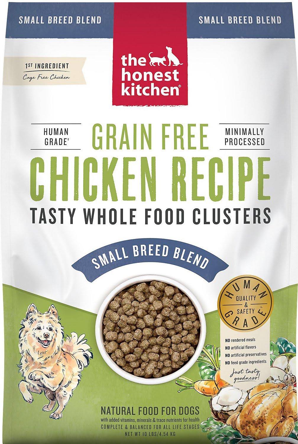 The Honest Kitchen Whole Food Clusters Chicken Small Breed Grain-Free Dehydrated Dog Food, 10-lb