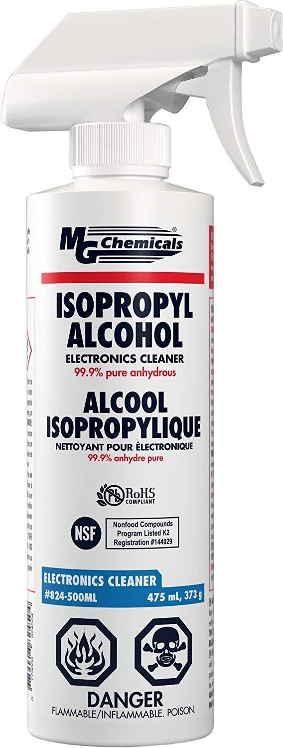 MG Chemicals 99.9% Isopropyl Alcohol Electronics Cleaner, 475 ml