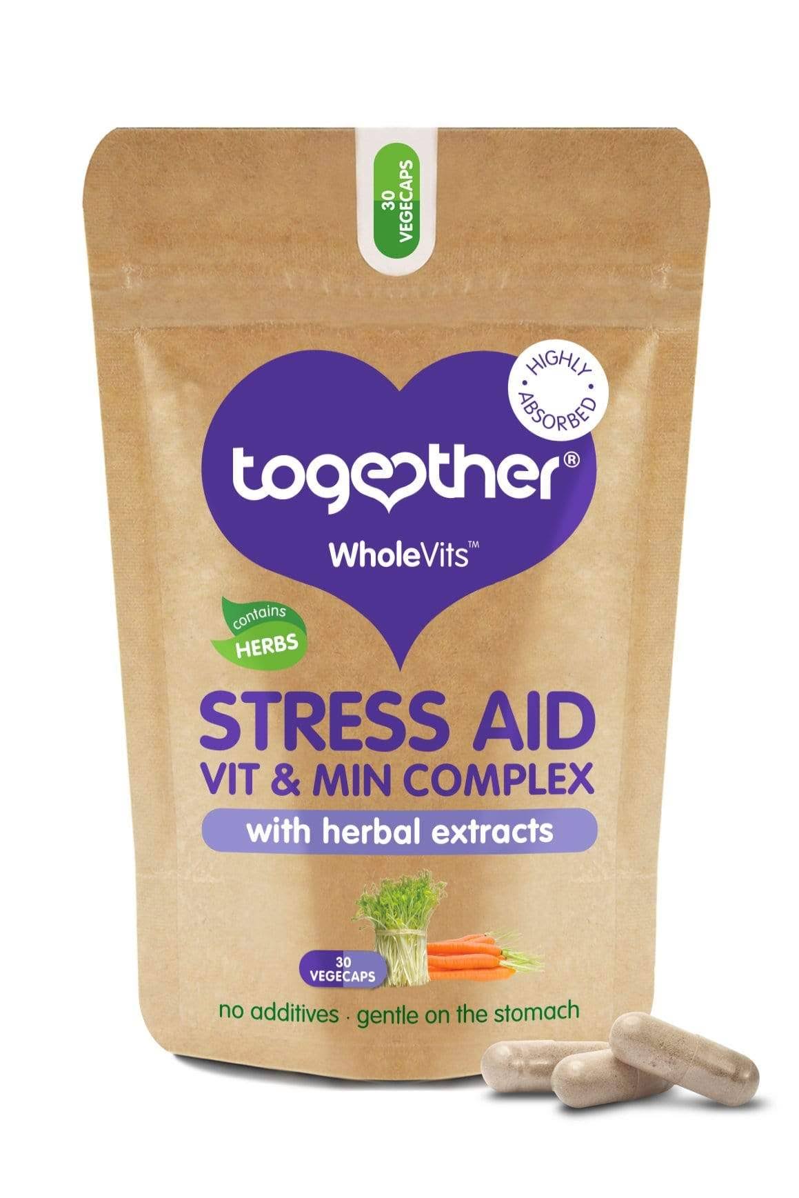 Together Health WholeVit Stress Aid Complex - 30ct
