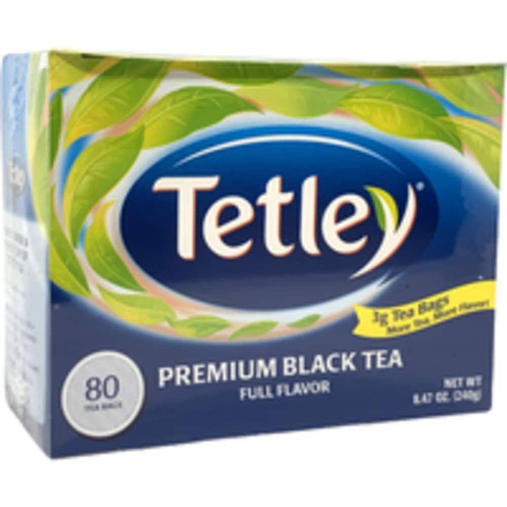 Tetley Premium Black Tea Full Flavor - 80 Ct 2 Pack (2 x 8.47 Oz)