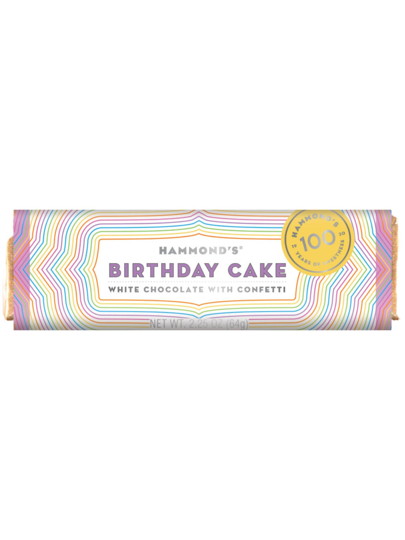 Hammond's Birthday Cake White Chocolate Bar
