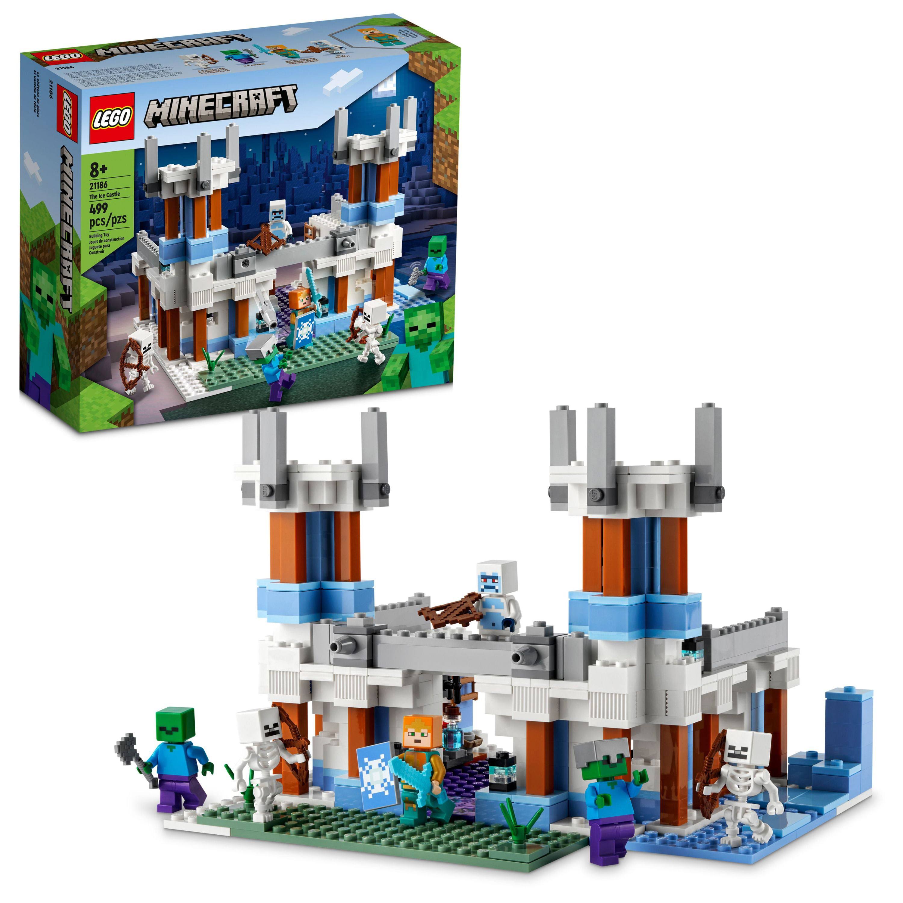 LEGO Minecraft The Ice Castle 21186 Building Toy Set For Kids (499 Pieces)