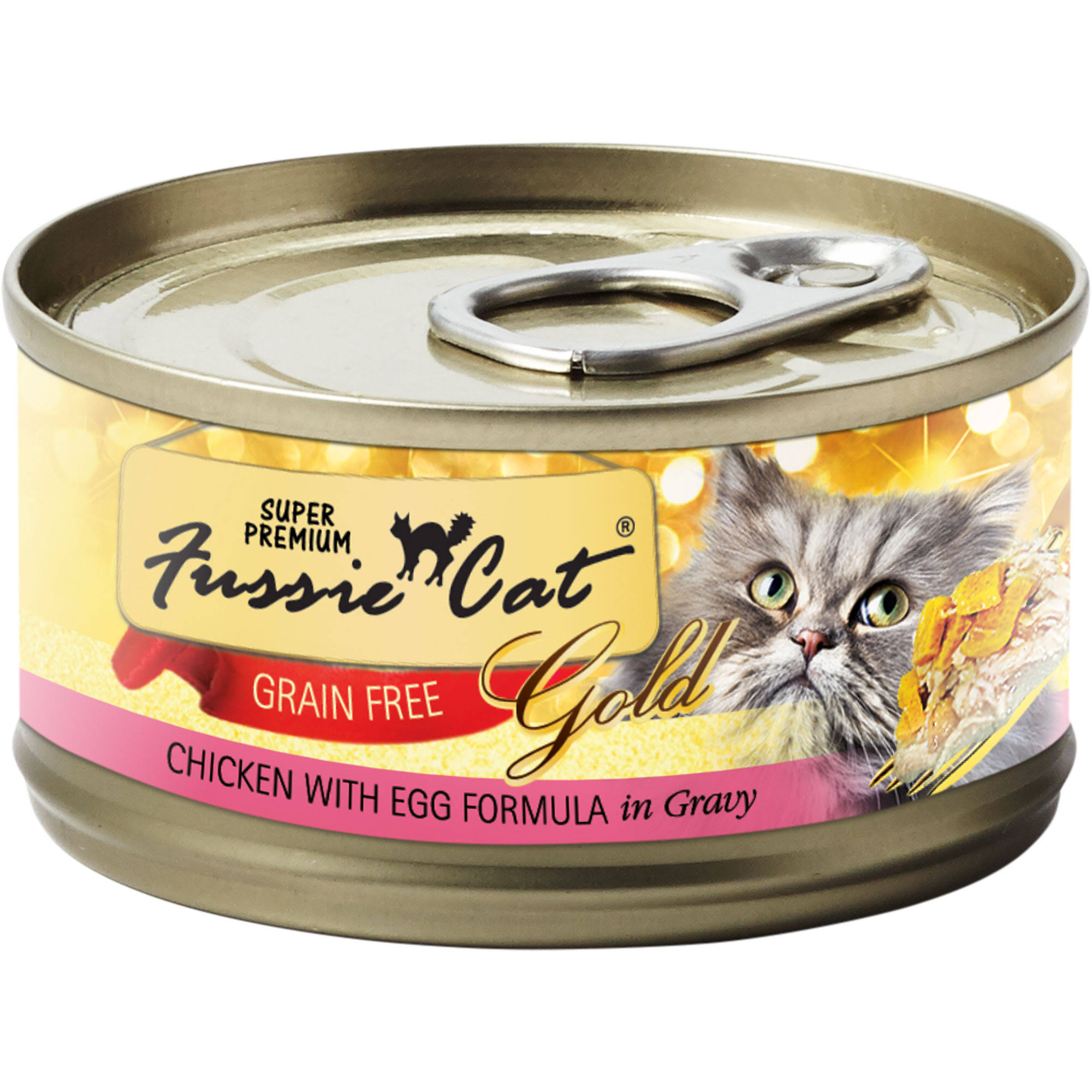 Super Premium Fussie Wet Cat Food - Chicken & Egg in Gravy, 2.8oz